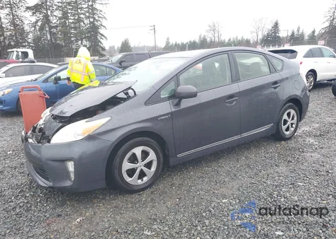 2012 Toyota Prius Two из США, поврежденный, VIN JTDKN3DU7C5382656